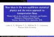 New ideas in the non-equilibrium statistical physics and the micro approach … · 2016-09-09 · stochastic dynamics, thermodynamics Lykov A. A., Malyshev V. A., Melikian M. V.,