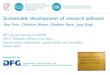 975! Sustainable development of research software€¦ · 2. RRR to FAIR Replicability Reproducibility Reusability The Road to Sustainability 3. Proposed Development Practices Small