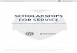 SCHOLARSHIPS FOR SERVICE - Michigan€¦ · Army Women's Foundation Legacy Scholarships To provide financial assistance for college or graduate school to women who are serving or