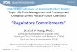 Regulatory Commitments Working Group – Update to OPS ODpqri.org/wp-content/uploads/2015/08/pdf/Peng.pdf · Changes to an Approved Application for Specified Biotechnology and Specified