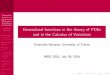Generalized functions in the theory of PDEs and in the ...bottazzi/stuff/padova.pdf · Generalized functions in the theory of PDEs and in the Calculus of Variations Emanuele Bottazzi
