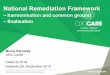 National Remediation Frameworkadelaide2019.cleanupconference.com/wp-content/... · Stakeholder engagement . Long-term monitoring : Remediation Options Assessment . Documentation and