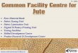 Common Facility Centre for Jute (Raw Material Bank, Fabric ... · packing material in form of gunny bags but jute fibre applications have a range of uses from home decor like carpets,