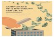 CORPORATE PHILANTHROPY SERVICES · The Corporate Philanthropy Experts. Whether you have a corporate foundation, a corporate giving program, or both, we’ve got you covered. By partnering