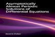 Asymptotically Almost Periodic Solutions of Differential ...downloads.hindawi.com/books/9789774540998/9789774541001.pdf · cally almost periodic solutions of linear and quasilinear