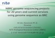 NBRC genome sequencing projects for 20 years and current ......NBRC genome sequencing projects for 20 years and current services using genome sequence as BRC Hiroko Kawasaki Ph.D