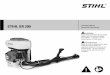 STIHL SR 200 Product Instruction Manual · SR 200 English 5 WARNING In limited circumstances, mistblowers may also be used in greenhouses that are very well-ventilated if the operator