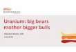 Uranium: big bears mother bigger bulls · Mr Fouché was a full‐time employee of the Company until 14 July 2017. Mr Fouchéhas sufficient experience relevant to the style of mineralisation