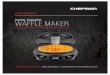 WAFFLE MAKER - Chefman · Set the Waffle Maker on a dry, flat, heat resistant surface. Read all instructions and follow them carefully. QUICK START GUIDE STEP 1 Make batter. Ensure