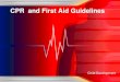 CPR and First Aid Guidelines PPT - cte.sfasu.edu · Handling Medical Emergencies Caregivers must be trained in first aid to handle medical emergencies such as: •Preventing severe