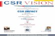 on CSR IMPACT · auGuSt 2019 new DeLhI 1 CSR IMPACT on Report of and India’s 1st monthly Magazine on CSR AUGUST 2019 Promoting Responsibility for Sustainability VolUme-8 ISSUe-04
