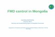 FMD control in Mongolia - maff.go.jp · FMD control strategy and Contingency plan are updated and approved by Government of Mongolia on 7 July, 2014. Guideline development ... Recommendation