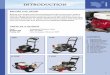 INTRODUCTION - Pressure Washers Direct · UNITS AT A GLANCE. Fuel . Unleaded Gasoline Only Engine Oil. SAE 10-30W Pump Oil . Non-Detergent Mineral 30W. CONTENTS. 1. Introduction 2