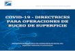 COVID-19 - DIRECTRICES PARA OPERACIONES DE ... Guidance for...COVID-19 - Directrices para las operaciones de buceo de superficie Página 3 de 32 1. OBJETIVO La salud y la seguridad