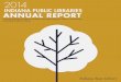 INDIANA PUBLIC LIBRARIES ANNUAL REPORT State Librarian Jacob Speer: Libraries are vital hubs of information