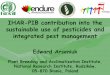 IHAR-PIB contribution into the sustainable use of ... … · research in breeding and seed production of arable, vegetable and ornamental crops. IHAR responsibilities were changing