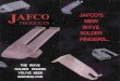 JAFCO'S PRODUCTS NEW WAVE SOLDER FINGERS - Wave Soldering Finger.pdf · addition, JAFCO will soon be introducing the WAVEMASTER, a portable, conformal coating machine for use on most
