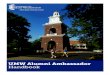 UMW Alumni Ambassador Handbook · admissions officers put local data, such as course work, grades, and class rank, in a national perspective. Suggested Filings Dates: Date application