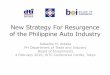 New Strategy For Resurgence of the Philippine Auto Industry€¦ · Market • Growing market, middle class ... -automotive, aerospace parts electronics, garments, food, resource-based