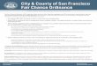 City & County of San Francisco Fair Chance Ordinance · City & County of San Francisco Fair Chance Ordinance Post Where Employees Can Read Easily. Failure to post this notice may