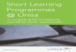 Short Learning Programmes @ Unisa · Short Courses 5, 6, or 7 Courses 5 or 6 Advanced Courses 7 or 8 . 5 Short Learning Programmes @ Unisa Type of course HEQF level of module (the