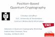 Posi%on’Based, Quantum,Cryptographyhomepages.cwi.nl/~schaffne/mypresentations/Paris... · Posi%on’Based, Quantum,Cryptography, Chris%an,Schaﬀner, ILLC,,University,of,Amsterdam,