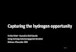 Capturing the hydrogen opportunity · Hydrogen produced at scale for industry for decades. Yet never cost-competitive as a fuel. What has changed? Uncertainty: reports, proposals,