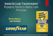 Inside-Out Lean Transformation Engaging People to Deploy ...lean-analytics.org/.../2017/...Goodyear-Inside-Out-Lean-transformatio… · Advice to Lean Transformation Leaders Say “no”