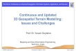 Continuous and Updated 3D Geospatial Terrain Modelling ... Doyt… · Introduction DTMs origin and main concepts: 1. Originated 50 years ago: …”a statistical representation of