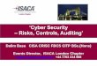 ‘Cyber Security –Risks, Controls, Auditing’ ‘Cyber Security –Risks, Controls, Auditing’ Dalim Basu RISK ASSESSMENT ORIENTATIONS ORIENTATION DESCRIPTION Asset Important