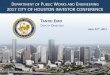 TANTRI EMO - Houstondepartment of pagendaublic works and engineering 2017 city of houston investor conference tantri emo deputy director april th25 , 2017