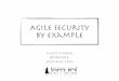 Agile Security By Example - Secure360 · Agile security anti-patterns • Stakeholders are not included • Stakeholders or team do not participate in process • After a Sprint,