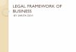 LEGAL FRAMEWORK OF BUSINESScommerce.du.ac.in/web/uploads/e - resources 2020... · UNIT-1 Law relating to Contract Indian Contract Act, 1872 Meaning and essentials of a valid contract