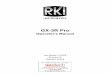 RKI GX-3R Pro Operator’s Manual - Geotech Environmental · 5/15/2019  · GX-3R Pro Operator’s Manual Chapter 1: Introduction • 7 Chapter 1: Introduction Overview This chapter