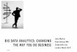 BIG DATA ANALYTICS: CHANGING John Morton Data Science …mas01ds/dsmsc/dsrt/Goldsmiths College Univ… · Average Order Value 30-70% increase –visitors who engage with recommendations