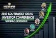 Mass Customization 2019 SOUTHWEST IDEAS INVESTOR …€¦ · Investor Day (November 19, 2019). Nothing in this presentation should be construed as reaffirming or disaffirming the