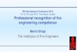 IFE International Conference 2015 th July 2015, The Shard ......15th & 16th July 2015, The Shard, London Professional recognition of fire engineering competence Martin Shipp The Institution