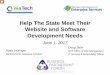 Help The State Meet Their Website and Software …des.wa.gov/.../2017Events/BPF/Business/HelpStateMeetWebSoftwareDevNeed.pdfWebsite and Software Development Needs. June 1, 2017. Pick