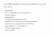 OC ACM Committee August Meeting Agenda ACM Committee January... · • Blizzard Entertainment • Spoke with Ben Kilgore (CTO) who expressed interest in having a Blizzard speaker