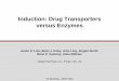 Induction: Drug Transporters versus Enzymes · Transporter Inducer P-gp Avasimibe, carbamazepine, phenytoin, rifampin, St. John’s wort, tipranavir/ritonavir BCRP Not known OATP1B1