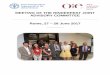 MEETING OF THE RINDERPEST JOINT ADVISORY COMMITTEE … · 1) Empowering of reference centers to perform diagnostics, presented by the FAO Co-secretariat on the morning of the second