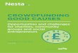 CROWDFUNDING GOOD CAUSES · Nesta is a registered charity in England and Wales with company number 7706036 and charity number 1144091. ... Crowdfunding opportunities beyond running