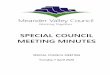 SPECIAL COUNCIL MEETING MINUTES...2020/04/07  · Meander Valley Council Special Council Meeting Minutes – 7 April 2020 Page | 7 4. Deliver Budget Estimates for the 2020-21 financial