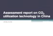 Assessment report on CO2 utilization technology in China · 2019-11-27 · utilization technology refers to the industrial and agricultural utilization technologies that apply physical,