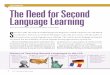 critical connections The Need for Second Language Learning · 4 PHP Parenting for High Potential critical connections The Need for Second Language Learning By Dr. Joyce VanTassel-Baska,