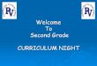 Welcome To Second Grade CURRICULUM NIGHT · Second Grade CURRICULUM NIGHT . READING ... second grade ELA standards by year’s end. WRITING ... learners in Grades K, 1, and 2 in mastery