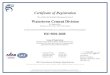 Certificate of Registration Watertown Cement Division · 2016-12-20 · Certificate of Registration This certifies that the Quality Management System of Watertown Cement Division