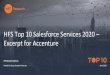 HFS Top 10 Salesforce Services 2020 Excerpt for ... Salesforce Platform App Builder Top three Salesforce