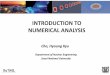 INTRODUCTION TO NUMERICAL ANALYSISocw.snu.ac.kr/sites/default/files/NOTE/Lecture 08_0.pdf · 2018-08-27 · NUMERICAL ANALYSIS. 8. NUMERICAL DIFFERNTIATION 8.1 Background 8.2 Finite