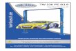 TW 236 PE B3 · 2018-07-09 · TW 236 PE B3.9 Clear Floor Two Post Lift INSTALLATION, ... roll-over or slide in lifting process. 1.3.11 Check at any time the parts of the lift to